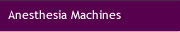 Catalog Anesthesia Machines Section